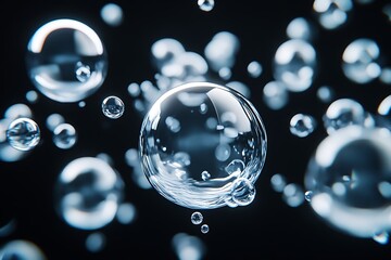 Abstract Bubbles of Water