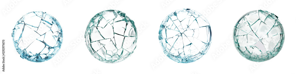 Poster shattered glass abstract background with broken cracked and fragmented geometric polygonal shapes tr