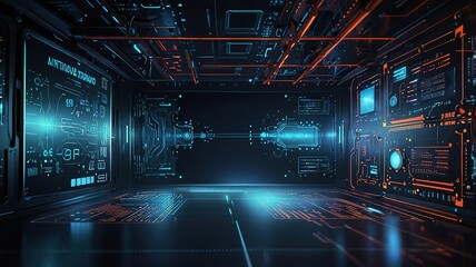 Fototapeta premium Creative inovative technology background