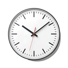 transparent background Modern Wall Clock: Minimalist Design