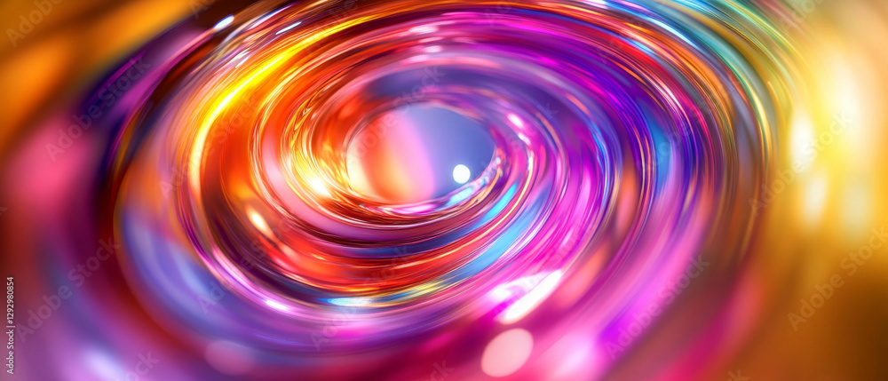 Poster abstract colorful swirl with vibrant hues and smooth textures, creating dreamlike effect. perfect fo