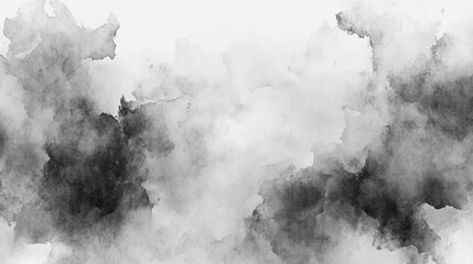 Monochrome watercolor blend with grey and black tones, evoking a timeless and artistic essence.