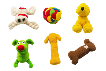 Colorful Plush Dog Toys for Kids
