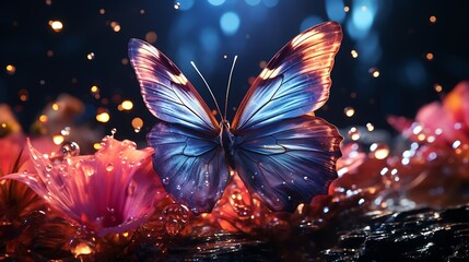 Enchanted Butterfly: A Nighttime Fantasy