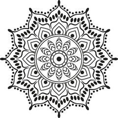 Mandala pattern design  Vector illustration