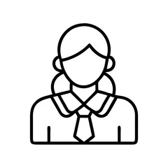 court clerk icon, court clerk line art - simple line art of court clerk, perfect for court clerk logos and icons