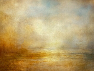 Fototapeta premium Subtle layers of beige and gray interweave with hints of brown, creating a vintage look. The background's rough texture and gentle blur evoke a sense of calm and nostalgia