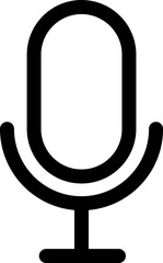 Microphone Icons set. Microphone sign, Mic, communications, radio, Podcast, microphone icon. Karaoke mic web and mobile app icons - Vector illustration symbol isolated on transparent background