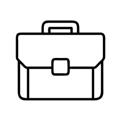 briefcase icon, briefcase line art - simple line art of briefcase, perfect for briefcase logos and icons