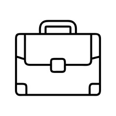briefcase icon, briefcase line art - simple line art of briefcase, perfect for briefcase logos and icons
