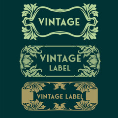 vintage label vector design
