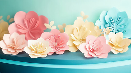 Beautiful Handmade 3D Floral Art for Decoration and Design