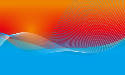 Backgroun Abstack Wave Illustration