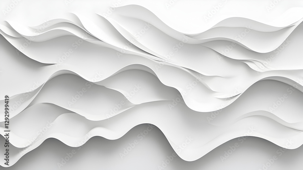 Wall mural texture background with a seamless white surface and soft shadows