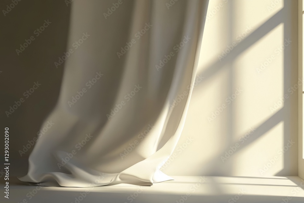 Poster a dark gray wall serves as the backdrop for a textured white panel, creating a universal abstract mo