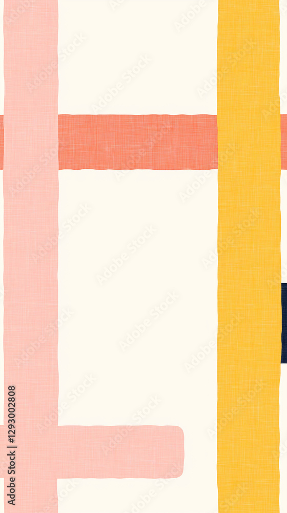 Poster abstract geometric lines: a vibrant abstract composition featuring intersecting lines in pastel hues