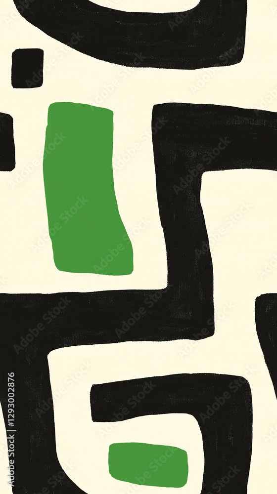 Poster abstract geometric pattern: a visually striking abstract geometric pattern with a bold contrast of b
