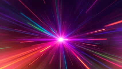 Dynamic Rainbow Glare Overlay Vibrant Spectrum Burst