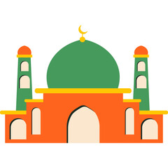 Cute Mosque Illustration