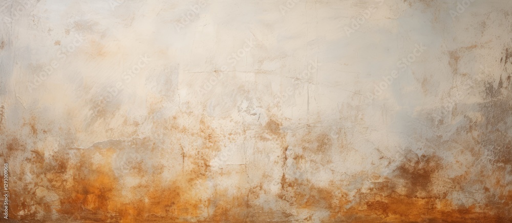 Fototapete decorative venetian plaster wall with textured gradients in soft beige and rust tones, featuring amp