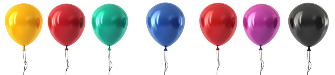 Colorful Balloons in a Row