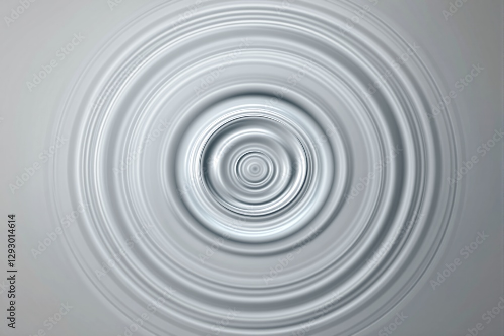 Aufkleber Abstract ripples in metallic tones on a soft gradient background.