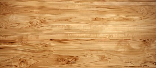 Fototapeta premium Light brown maple hardwood texture with subtle grain patterns, creating ample negative space for design projects and copy space on a smooth surface.