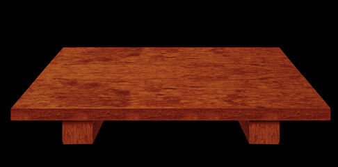 wooden platform for product display