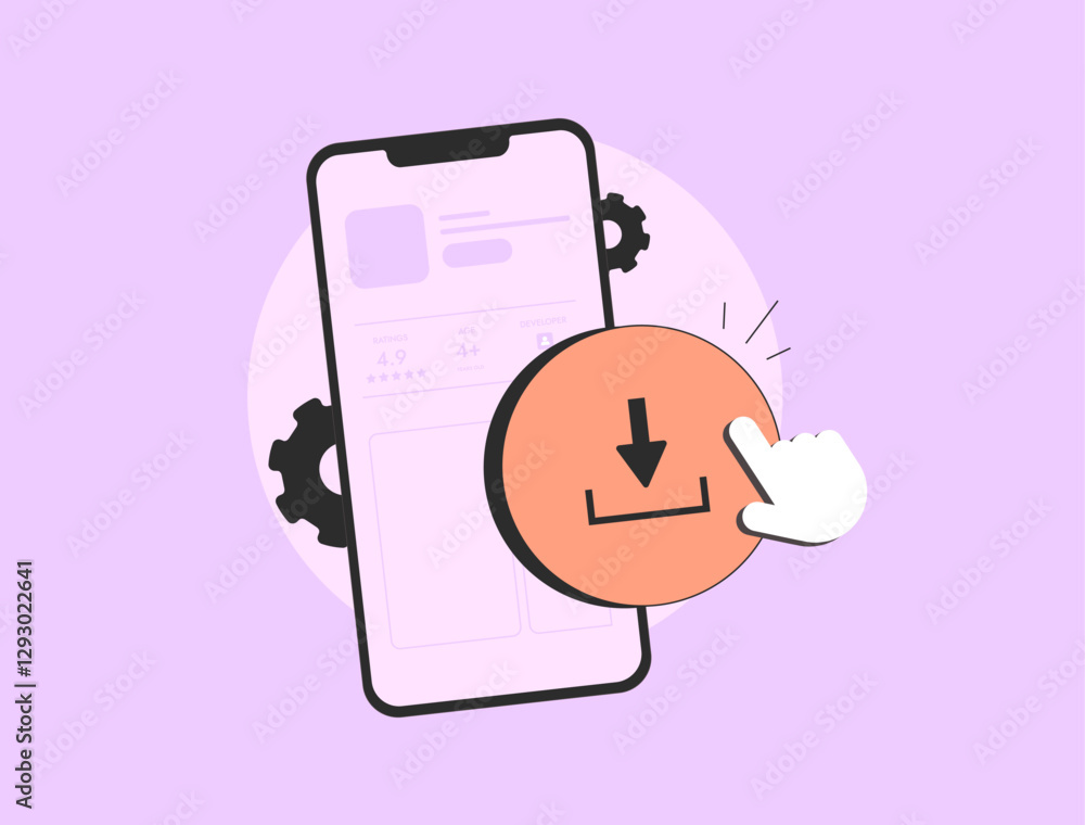 Poster boost app downloads with aso strategies, including keyword optimization, high-quality visuals and us