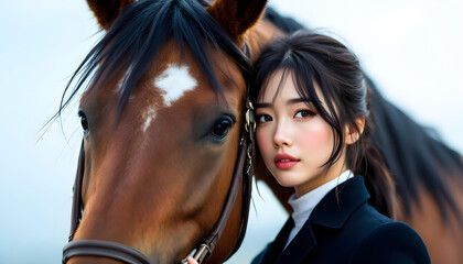 ファンタジーストーリー（アザーブルーの色彩を纏った女性）