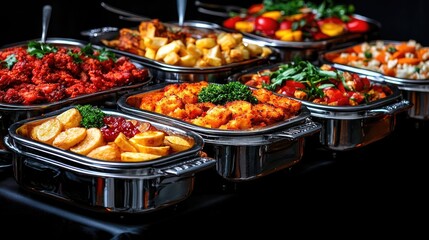 Fototapeta premium Buffet dinner party food variety