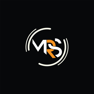 MRS or NRS Abstract Letter Logo Icon Design