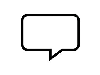 Creative communication speech bubble design graphic art modern style digital environment eye-level perspective