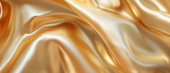 Fototapeta premium A gold fabric with a shiny texture