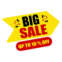 Big Sale 10 pc discount offer highlight design