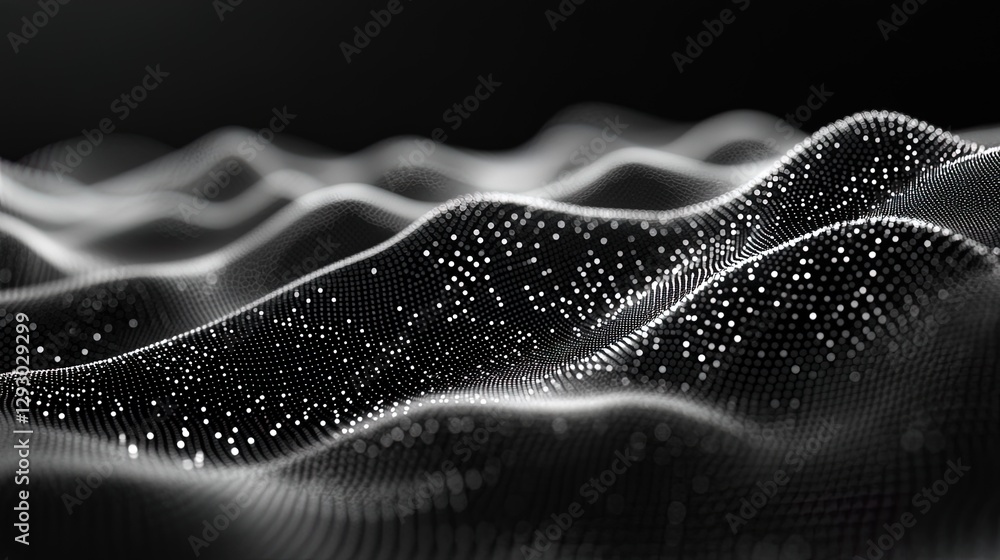 Aufkleber abstract polygon mesh with a gradient background, giving a modern and techy look