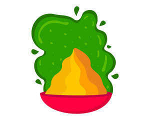 holi gulal colorful powder splash 