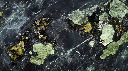 Obraz premium black granite with speckled mineral formations and natural beauty 
