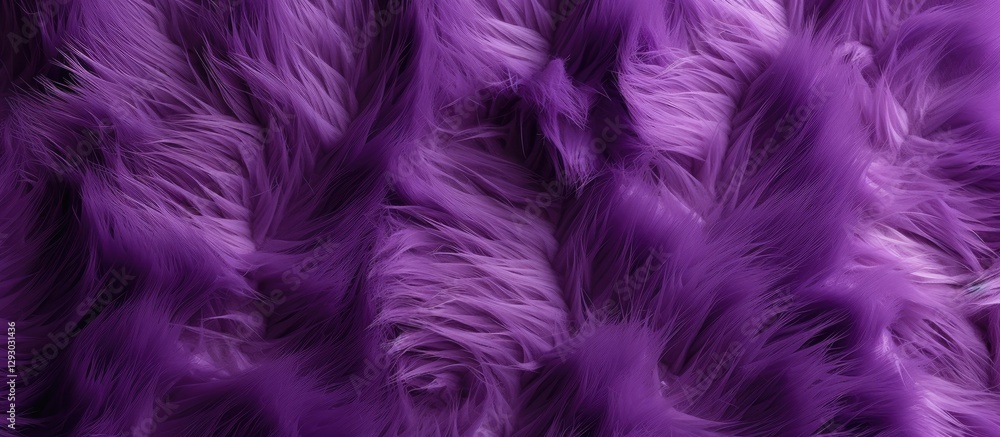 Leinwandbilder vibrant purple fur texture background featuring wavy patterns with varying shades of deep and light 