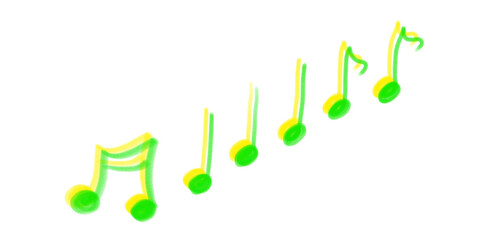 音符の手描きイラスト