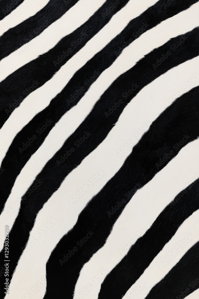 Poster zebra stripe pattern: an abstract black and white zebra stripe pattern, perfect for backgrounds and 