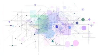 Abstract network connection, data flow, digital background