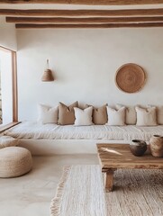 A Cozy Living Room Interior Demonstrates A Relaxed Atmosphere