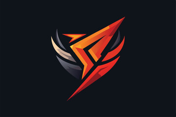 A contemporary logo created with bold colors and sharp shapes, perfect for branding needs, Create a sleek, modern logo for a branding consultancy firm