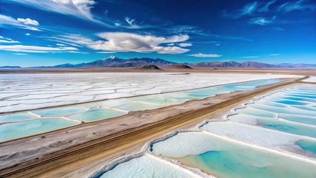Pano de vista de campos de litio en la regi?n norte de Argentina, geochemistry, argentina