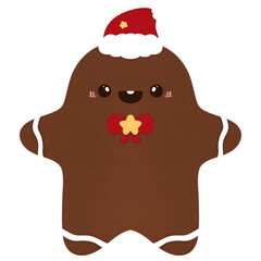 Gingerbread Cartoon Christmas Cartoon Element
