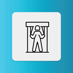 Rehabilitation Equipment icon. Editable stroke. Vector illustration