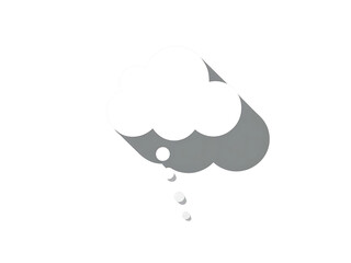 Speech bubble concept art digital illustration modern design minimalist style creative expression