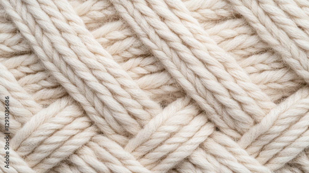 Poster close-up of a braided white rope texture emphasizing strength and pattern in woven material.
