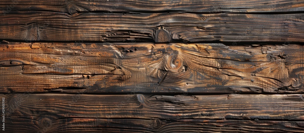 Fototapete rustic dark wood texture with rich browns and blacks, featuring natural grain patterns horizontally 